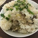 豚バラとネギの塩炊き込みご飯